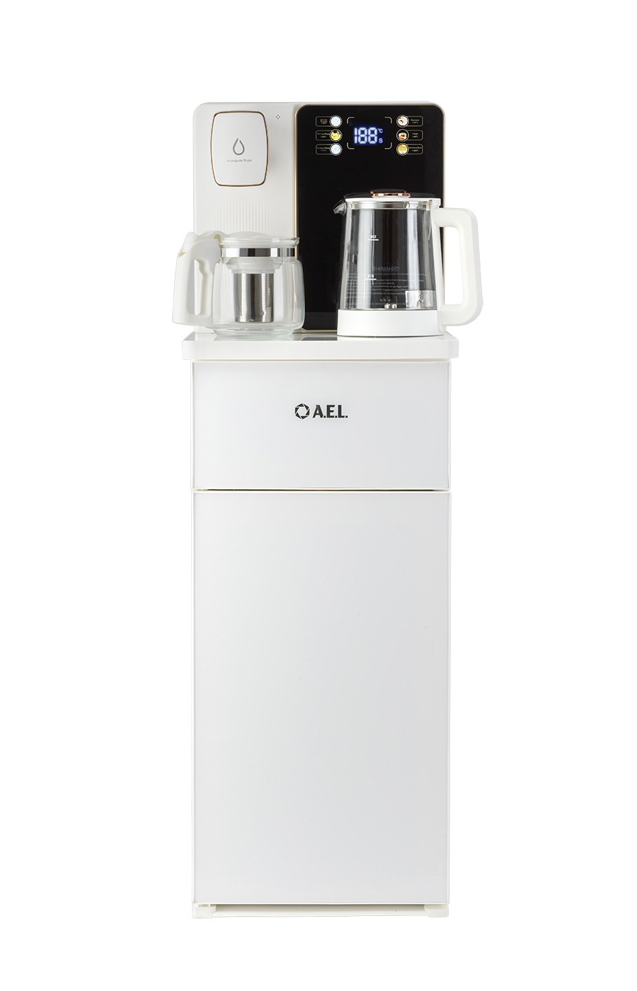 Кулер с чайным столиком Тиабар AEL TB23a-LD white